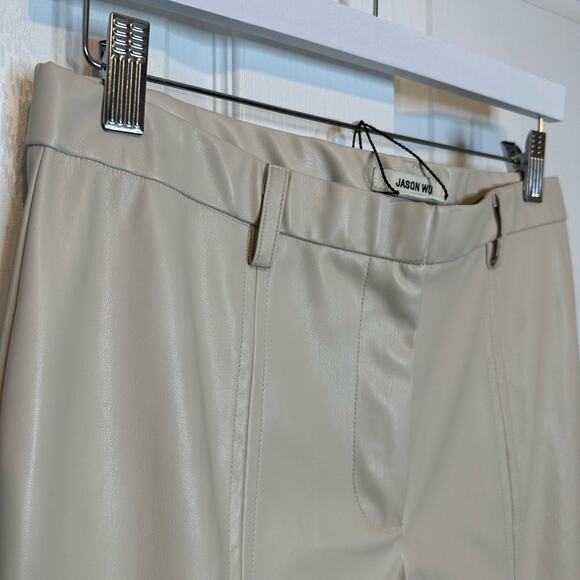 NWT Jason Wu Beige Skinny Pants sz L - Picture 4 of 5